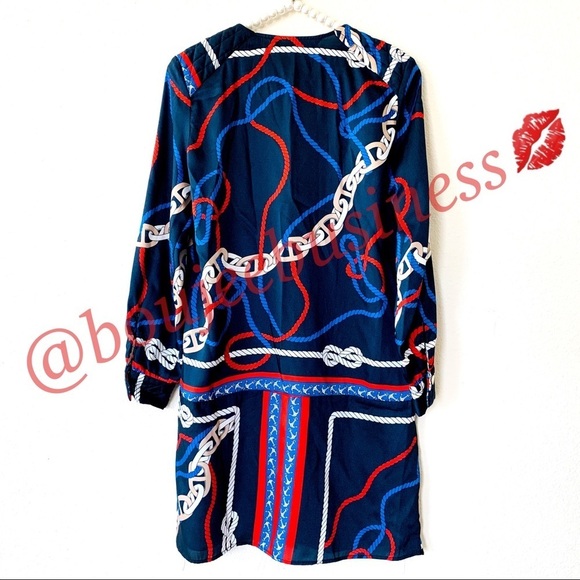 ZARA Knot Print Dress - Picture 7 of 8